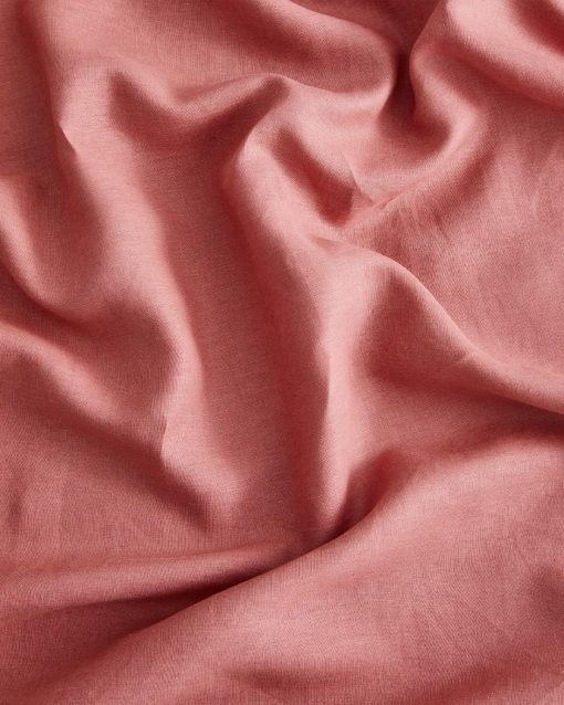 Sabana ajustable de lino Bed Threads - 100% lino frances - 170 GSM - Lujo y respetuoso con el medio ambiente - Transpirable, duradero y suave - Solo sabana ajustable individual - Lavable a maquina - King - Arcilla Rosa - Imagen 3