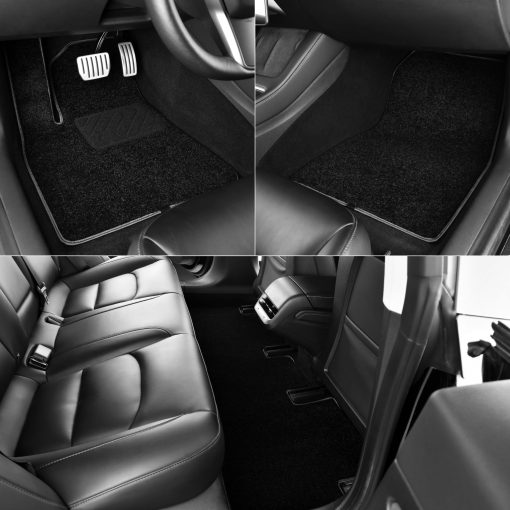Tapetes de Piso para Tesla Model 3 2024 de Nexrida, Juego de 3 Piezas de Alta Calidad, Impermeables, Antideslizantes, Insonoros, Alfombrillas de Lujo para el Interior del Automovil - Imagen 5