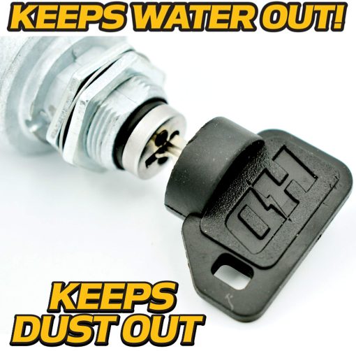 Interruptor de Encendido para Arranque Premium HD Switch AM124137 AM119999 con 2 llaves protectoras SoftGrip para John Deere Compatible con 325, 335, 345 SN#(0-070000) - Actualizacion OEM y llaves estandar - Imagen 4