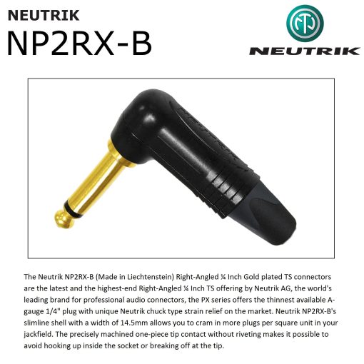 3 Unidades - Cable de Guitarra de 15 Pulgadas - Hecho a medida por WORLDS BEST CABLES con alambre Mogami 2524 y conectores Neutrik NP2RX-B ? Inch (6.35mm) Dorados en angulo Recto - Imagen 6
