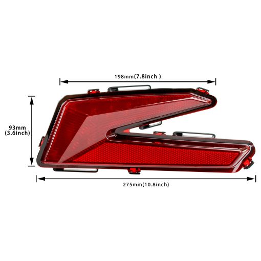 Luces traseras LED SAUTVS para Can Am X3, Luces traseras de freno rojas para Can-Am Maverick X3 XDS XRS Max Turbo R 2017-2024 Accesorios (2pcs, 710004744) - Imagen 7
