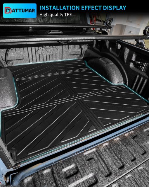 Forro de Cama para Camioneta Dattumar Compatible con Ford F150 2015-2024 5.5ft Todo Clima 5.5 pies Forro de Cama Accesorios F-150 2023 (2015-2024, 5.5Ft) - Imagen 3