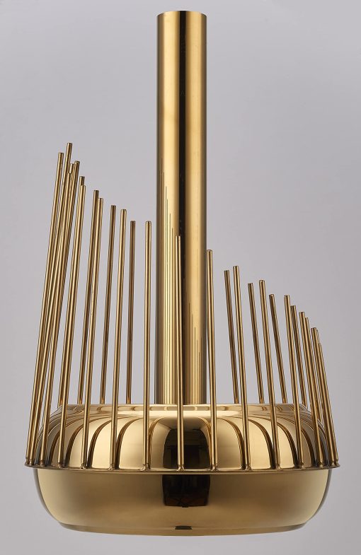 Theremin Musical Handmade Waterphone Dorado - Instrumento Percusion Inusual - Imagen 2