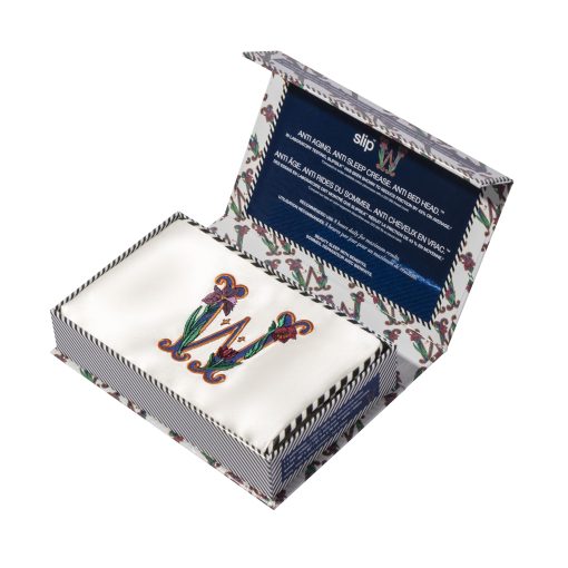 Funda de Almohada de Seda Pura 'The Original Queen' - 100% Seda Natural 22 Mommes de Morera - Tamano Estandar Reina - Anti-Envejecimiento, Anti-Piel de Gallina, Anti-Pliegues al Dormir, Coleccion Inicial: Letra W (20" x 30") - Imagen 7