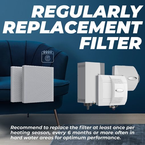 10 Filtro de panel de agua de reemplazo para el Humidificador de Casa Completa de Aprilaire Modelos 110, 220, 500, 500A, 500M, 550, 550A, 558 Filtro de Reemplazo de Mechas de Humidificador, Filtro de Humidificador de Horno - Imagen 5