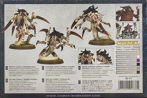 Caja de Ravener Tyranids de plastico Warhammer 40k 3 Modelos por Games Workshop - Imagen 3
