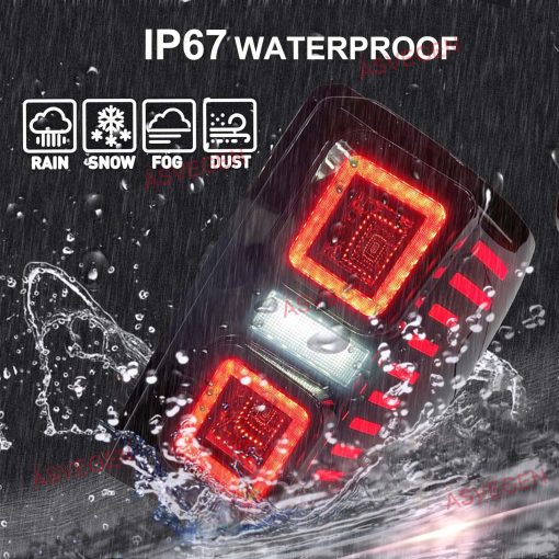 Luces Traseras LED ASVEGEN para Ford Bronco Sport 2021-2023, Senales de Giro Secuenciales Animacion de Encendido DRL Juego de Lamparas Traseras - Imagen 6