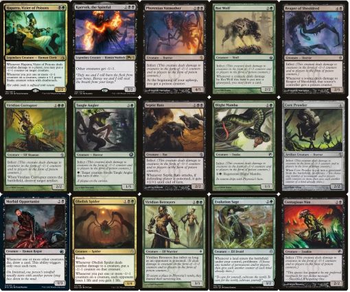 Baraja de Comandante de Infecto Negro/Verde - Construccion Personalizada - elite - MTG - EDH - 100 Cartas - Imagen 3