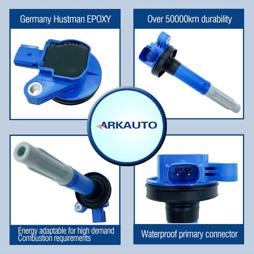 8PCS ARKAUTO BOBINA DE ENCENDIDO DE ALTO RENDIMIENTO ARK-IG622-B BR3Z-12029-A BR3Z12029A BR3E-12A375-AA BR3E12A375AA 5C1859 UF622 UF-622 DG542 DG-542 PARA Ford F-150 F150 Mustang 5.0L V8 - Imagen 2