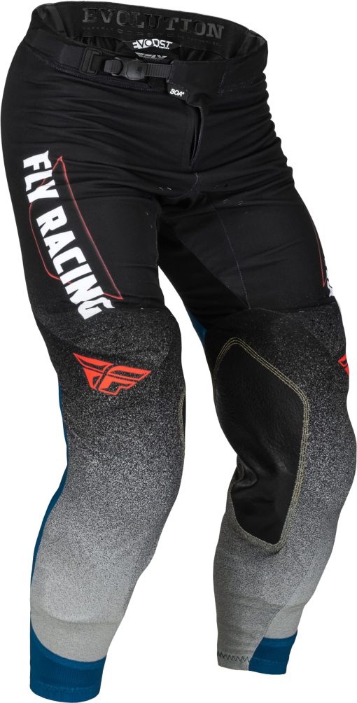 Pantalones Fly Racing 2023 Adult Evolution DST (Negro/Gris/Azul, 38)
