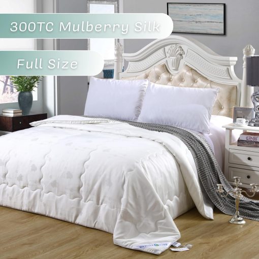 Edredon con Comfort de Seda de Infrarrojos Lejanos de HealthyLine - para Mejorar el Sueno y la Circulacion Sanguinea con Terapia Energetica de Turmalina Magnetica - Alivio Temporal - Tamano Queen (Completo) - Imagen 4