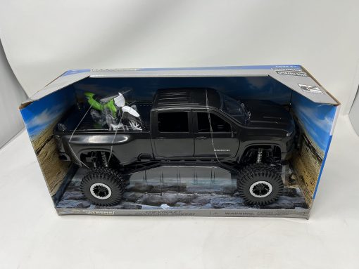 Juego de aventura extrema NewRay Chevrolet 3500 HD Off Road con moto de tierra - Imagen 7