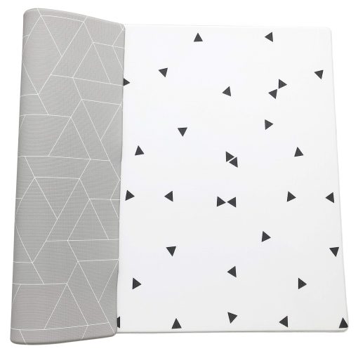 LITTLE Bot Ofie Mat, Alfombrilla de Juego de Espuma Reversible para Bebes, Impermeable, 6.5 ft x 4.5 ft, Duradera y No Toxica (Linea Zen, Grande)