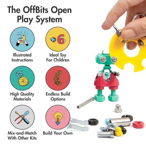 Kit de Familia Off Bits Steam Toys, Juegos Educativos de Construccion de Juguetes para Stem para Clase, Conjuntos de Construccion de Juegos y Diversion en Grupo, Regalos de Navidad y Cumpleaños para Niños de 6 7 8 9+ - Imagen 7