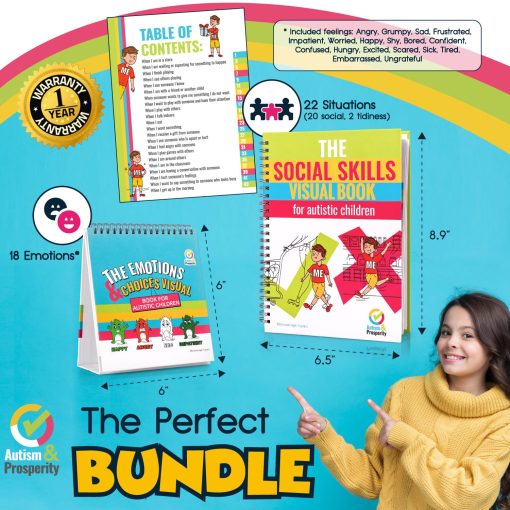 Set de Habilidades Emocionales y Sociales para Ninos con Autismo y Prosperidad - Ninos Autistas - Ninos con TEA Set de Aprendizaje - Juegos y Juguetes de Materiales de Aprendizaje para Ninos - Juegos de Sensibilidad Especial - Regalos para Ninos de 1-3 Anos 3-4 5-7 8-12 - Imagen 4
