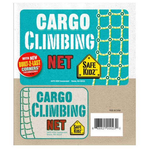 Red de escalada Safe-Kidz Cargo, Escalera de cuerda de poliester 100%, 96" L x 30" W + Broca e Instrucciones - Imagen 6