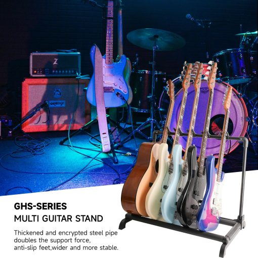 Soporte para Guitarra Multiherramienta Plegable de GHOSTFIRE Para Guitarra/Bajo/Acustica (GHS-5) - Imagen 2