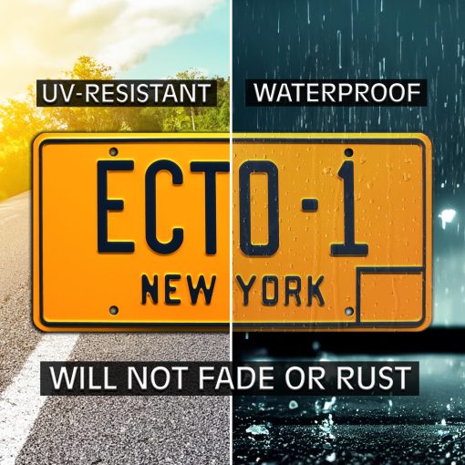 Ghostbusters Afterlife | ECTO | Paquete de 3 placas de matricula estampadas en metal - Imagen 6