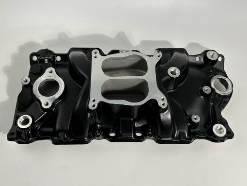 Multiple de admision Dual Plane para SBC Small Block Chevy 350 400 1956-1996 (Negro)