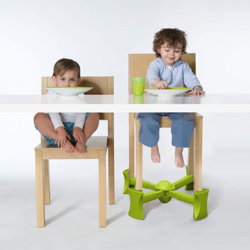 Asiento elevador KABOOST para mesa, Verde - Se coloca debajo de la silla - Asiento elevador portatil para ninos pequenos y adultos - Imagen 7