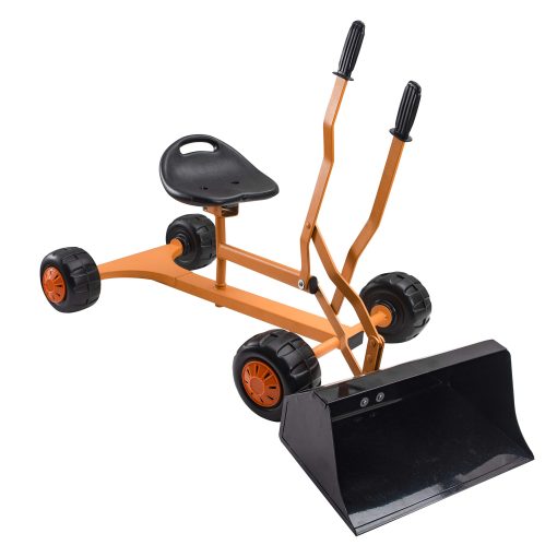 Excavadora Bulldozer de Metal Original WONKAWOO con Asiento Giratorio de 360?, Juguete para Ninos con Diseno de Pala Extra Ancha Patentado en EE. UU.