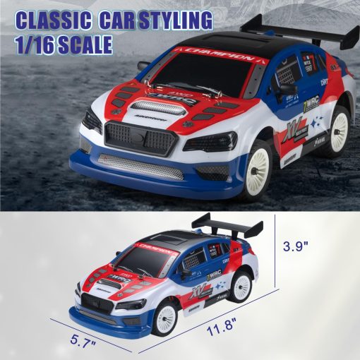 Coche de Control Remoto FACar 1607 Escala 1/16 4WD RC Coche de Deriva, Vehiculo RC Electronico Off Road 4X4 Veloz a 30 KPH, Motor RC380 Cepillado y Neumaticos Adicionales Regalos de Cumpleanos para Ninos y Ninos - Imagen 3