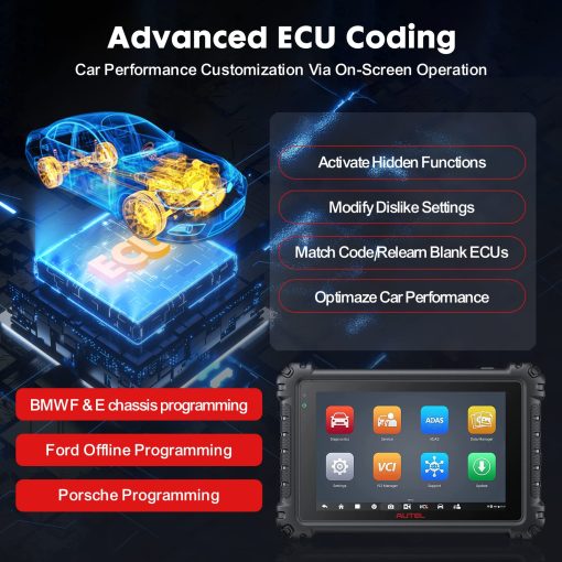 Autel MaxiCOM MK906 Pro Scanner, Herramienta de Escaneo basada en Android 10 con Codificacion de ECU, Actualizacion 2023 de MaxiSYS MS906BT y MS906 Pro, Escaner Bidireccional con 36+ Servicios, Compatible con BT506 y MV108 - Imagen 2