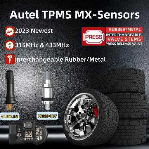 Sensor de presion de neumaticos Autel MaxiTPMS MX-Sensor 8pcs Dual Frequency 315/433MHz Programado por TS401 TS408 TS501 TS508 TS601 TS608 MK808TS MX808TS MS906TS ITS600 - Imagen 5