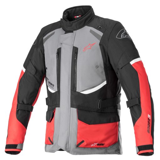 Chamarra Alpinestars Andes v3 Drystar (SMALL) (GRIS/NEGRO/ROJO)