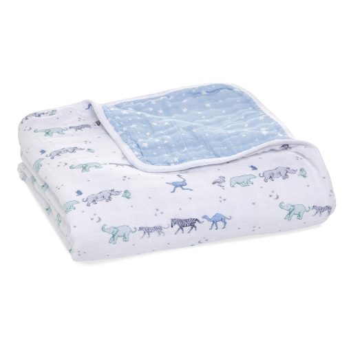 Manta de algodon muselina 100% aden + anais para cuna, para recien nacidos y ninos pequenos, manta de guarderia para ninos y ninas, regalo de registro de bebes y baby shower - Estrella en ascenso