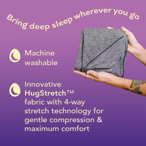 Hug Sleep Hooded Sleep Pod Move, Manta con Capucha Portatil con Sudadera, Alternativa a la Manta Ponderada de Shark Tank, Sensorial Refrigerante, Mantas Acolchadas Lavables a Maquina, Regalo para Adultos, Niños o Adolescentes, Turquesa, Grande - Imagen 4