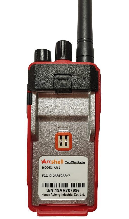 Radios bidireccionales de largo alcance recargables Arcshell con auricular 6 Pack Arcshell AR-7 Walkie Talkies Bateria de iones de litio y cargador incluidos - Imagen 7