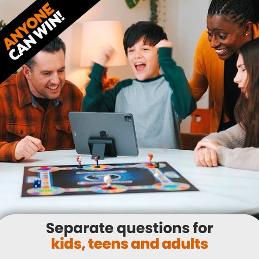 Outsmarted - El Juego de Mesa de Concurso en Vivo | Ninos, Adolescentes y Adultos | La Noche de Juegos Familiar Definitiva | Edad 8+ | Perfecto para 2-24 Jugadores | 10,000+ Preguntas Multimedia | Edicion 2024 - Imagen 5