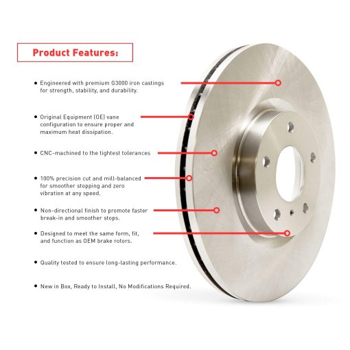 Disco de Freno Trasero de Dynamic Friction Company 600-11035 Para Land Rover Discovery Sport 2020-2022, Jaguar E-Pace 2021, Land Rover Range Rover Evoque 2021 - Imagen 5