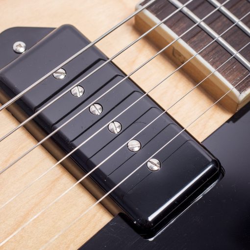 Guitarra Electrica Jazz GROTE Cuerpo Hueco Hardware Cromado (Natural) - Imagen 6