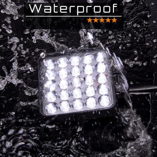 Luces de Trabajo LED SAN YOUNG para Camion Tractor, 4 Pulgadas 75W 7000lm 12V 24V Luces de Focos Impermeables Cuadrados para ATV UTV RV RZR Carro de Golf Barco, 20 Piezas - Imagen 3