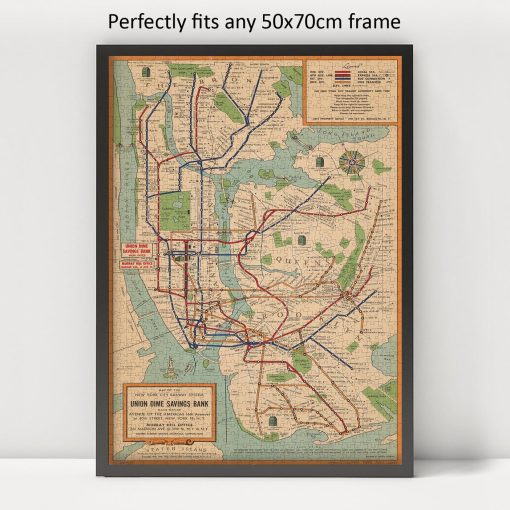 Rompecabezas de 1000 Piezas del Mapa del Sistema del Subterraneo de Nueva York - Mapa del Metro de Nueva York | NY Subterraneo | Rompecabezas para Adultos - Imagen 3