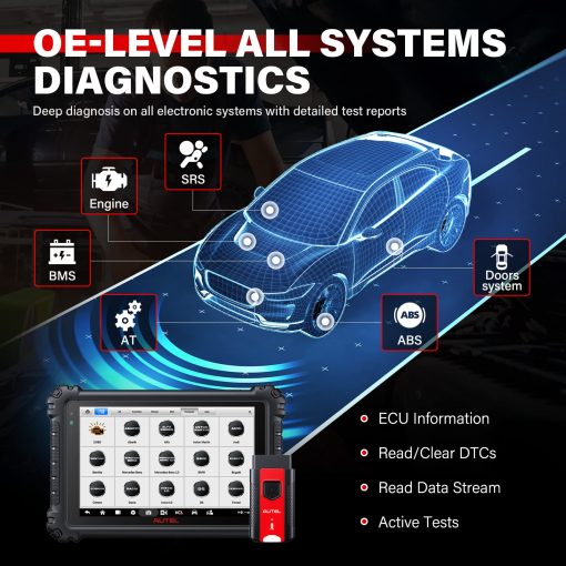 Autel Scanner MaxiSYS MS906 PRO: Herramienta Bidireccional 2024 MS906PRO, Codificacion de ECU OE, 3000+ Pruebas Activas, 36+ Servicios, Nueva version de MS906BT MK906 Pro MK908, AutoScan2.0, 4+128G, DoIP/CAN FD, FCA AutoAuth - Imagen 6