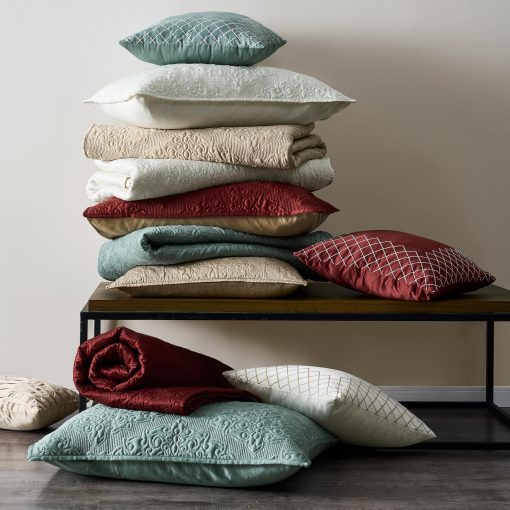 Juego de Edredon de Seda Satinada Maravillosa 5 Piezas Lujo Fundas Nordicas Reversibles Bordado Damasco Floral Paisley Patron Ligero Cubrecamas Set de Ropa de Cama con Funda de Almohada y Fundas de Almohada - Imagen 8