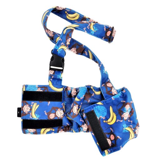 Panal para Perro Macho con Banda en el Vientre Reutilizable Lavable con Tirantes de Felpa Suave (L: Cintura 16" - 19", Paquete de 5 Colores) - Imagen 7