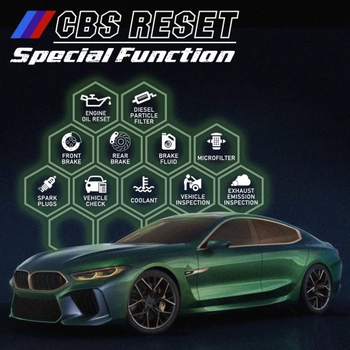 Creator C501 Escaner OBD2 Apto para BMW Mini EPB ABS SRS DPF Reinicio de Aceite Todos los Sistemas Herramienta de Escaneo con Registro de Bateria Lector de Codigos OBDII Herramienta de Diagnostico [Nueva Version Actualizada del C110+ C310+ C410 C420] - Imagen 3