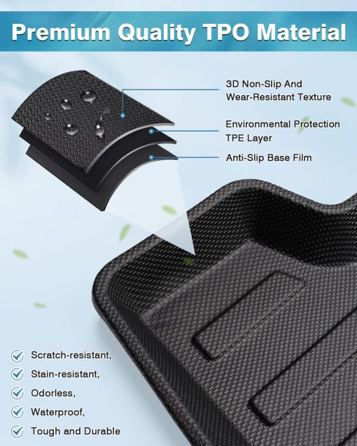 Forro a medida Mixsuper para maletero Jeep Cherokee 2014-2022 Alfombrilla Antideslizante Duradera para Maletero Trasero Negro (No apto para Jeep Grand Cherokee) - Imagen 4