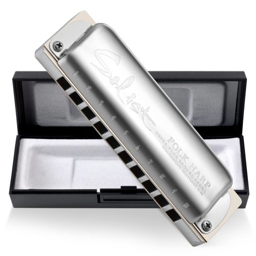 Arpa Folclorica KONGSHENG Solist, armonica diatonica de 10 orificios, Regalos para Ninos, Principiantes y Profesionales (en clave de Do)