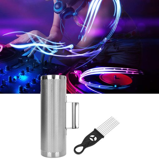 Instrumento de Metal Guiro de 12" x 4" con Rastrillo, Shakere de Acero Inoxidable, Instrumentos Musicales de Shakere, Herramienta de Entrenamiento Musical de Instrumento de Percusion Latina de 12" x 4" - Imagen 7