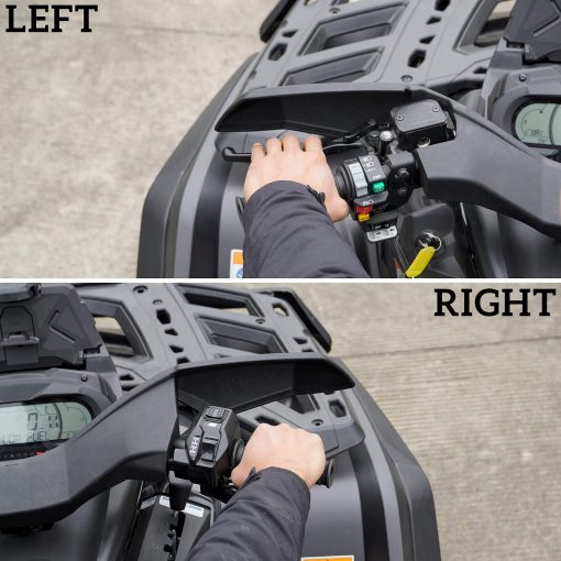 Protector de Manos Negro SAUTVS Deflector de Viento para Can-Am Outlander, Kit de Deflector de Aire para Manos de Plastico para Can-Am Outlander MAX Renegade 2006-2022 Accesorios (1PCS, Reemplazo #709400822) - Imagen 5