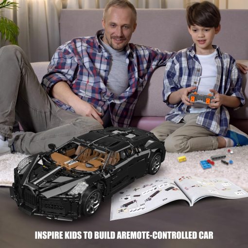 Mould King 13163 Super Sports Car Building Blocks, Modelo de Coche de Carreras de 4688 Piezas, Juguete de Vehiculo de Control Remoto para Ninos/Adultos - Imagen 6