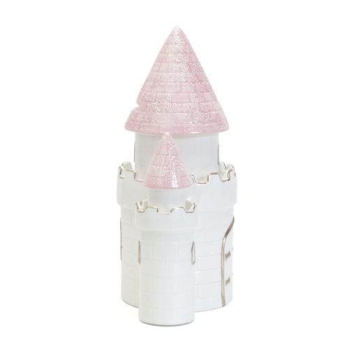 Alcancia Princesa Castillo Ceramica Suena en Grande para Ninas, Rosado - Imagen 3