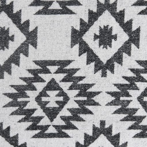 Paseo Road by HiEnd Accents Manta con Diseno Azteca y Reverso de Sherpa, 50x60 pulgadas, Patron Geometrico Negro, Suave y Calido, Manta de Lujo, Estilo Rustico del Suroeste - Imagen 3