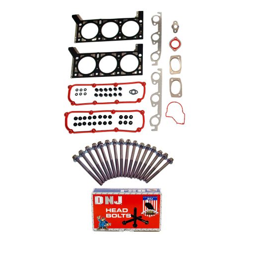 Juego de empaquetadura de culata DNJ HGB1134 con Kit de pernos de culata para Chrysler Town & Country 3.8L 3778cc 231cid V6 OHV 2004-2010