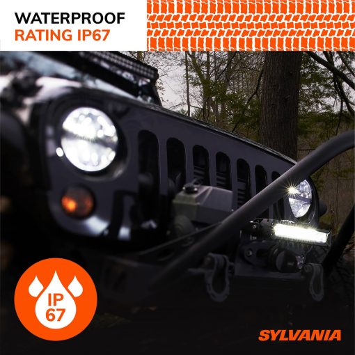 Bombilla de faro LED SYLVANIA - L6024 - Faro redondo de 7 pulgadas de haz bajo y alto - Blanco brillante 6200K Luz sellada del faro - Luz de retrofit, camion, automovil, motocicleta (1 PC) - Imagen 7